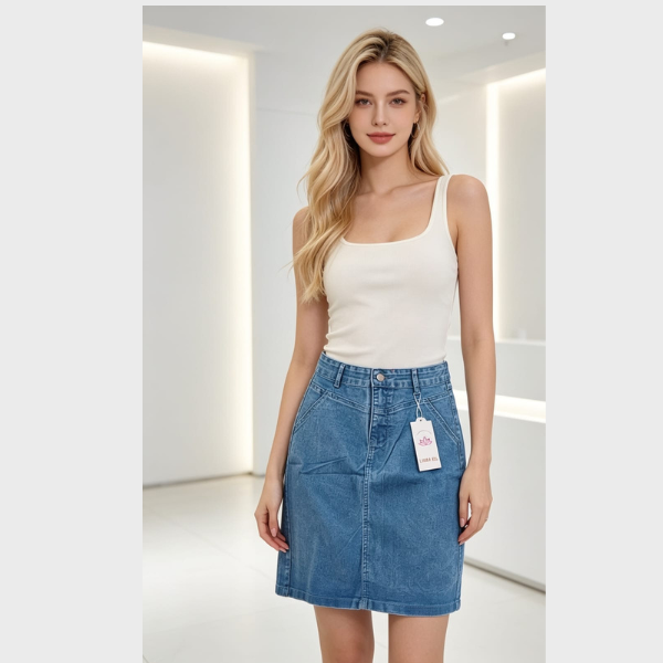 Saia Jeans Miss Beell – Modern Denim Skirt for Stylish Looks