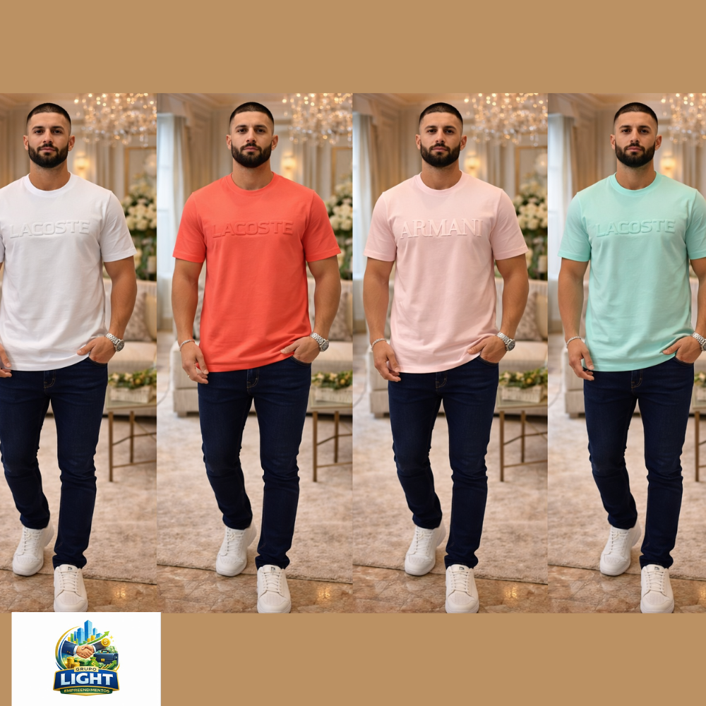 Camisa Cotton Auto Relevo: Estilo, Conforto e Modernidade em Algodão