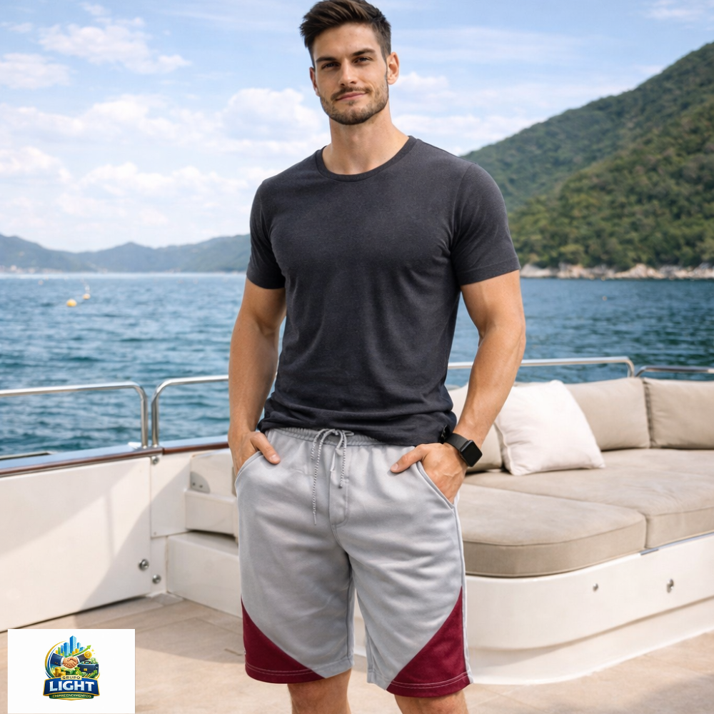 Short Moletom Masculino