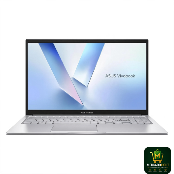 Notebook ASUS Vivobook 15 Intel Core 3-100U 8GB RAM 256GB SSD Tela 15.6" Full HD Windows 11 Inglês Prata -
