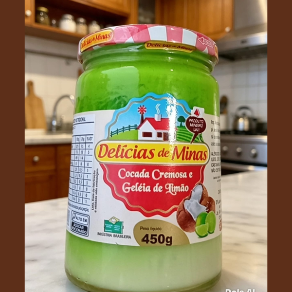 Doce cremoso de minas  de limao