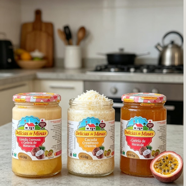 Doce cremoso de minas de maracuja