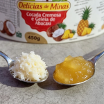 Doce Cocada de minas sabor abacaxi