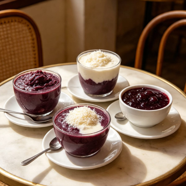 Doce cremoso de minas  açai