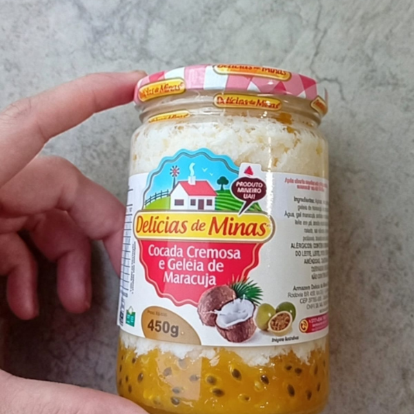 Doce cremoso de minas de maracuja