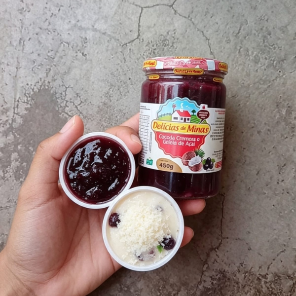 Doce cremoso de minas  açai