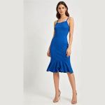 Vestido Suplex alça fina canelado