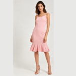 Vestido Suplex alça fina canelado