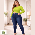 Calça Jeans Plus Feminina