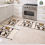 Kit de Passadeira 3 Peças para Cozinha e Corredor Antiderrapante