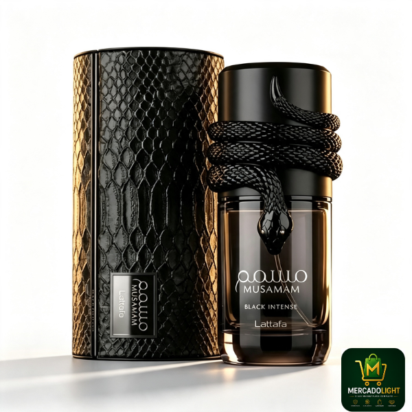 Perfume Lattafa Musamam Black Intense Eau de Parfum Unissex 100ml
