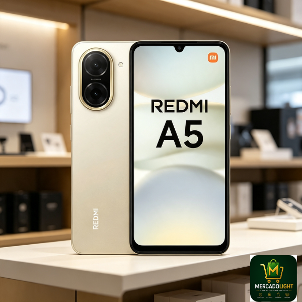 Smartphone Xiaomi Redmi A5 Global 128GB 4GB RAM Dual SIM Tela 6.88" - Dourado (Lacre Pequeno
