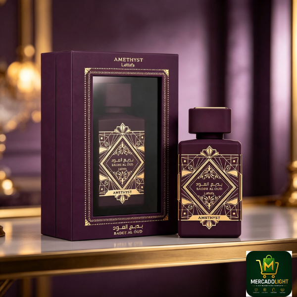 Perfume Lattafa Badee Al Oul Amethyst Eau de Parfum Unissex 100ml - (Selo Antigo)