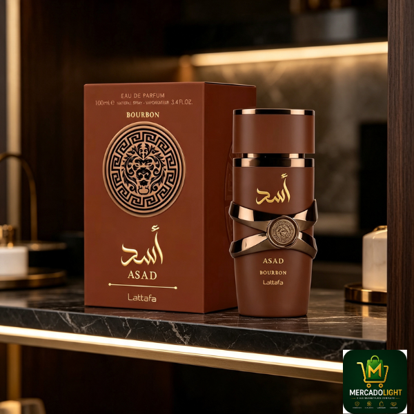 Perfume Lattafa Asad Bourbon Eau de Parfum Unissex 100ml